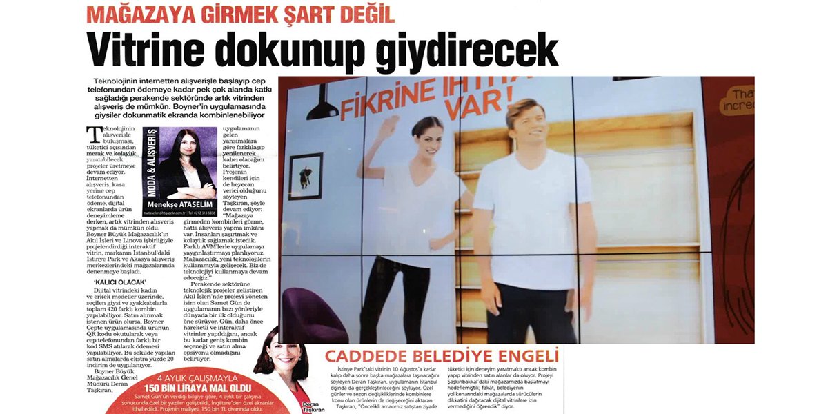 Boyner İnteraktif Vitrin